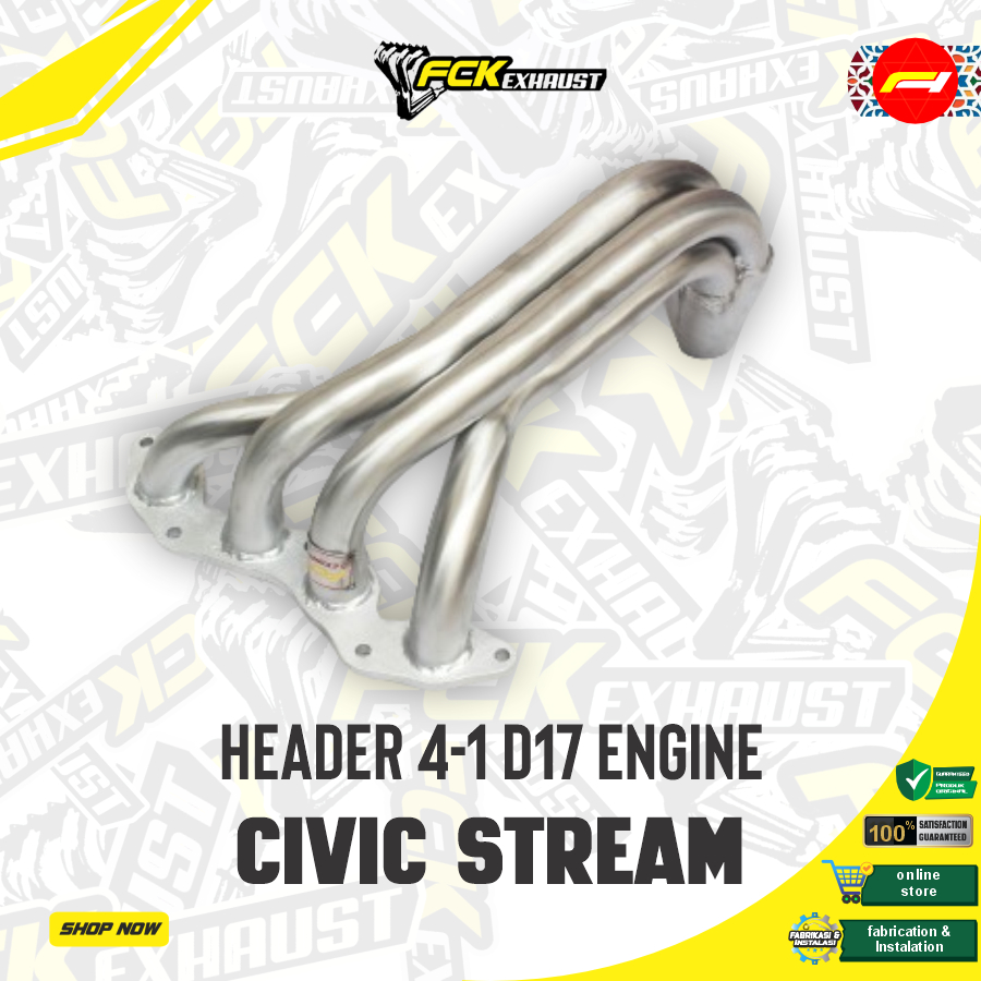 FCK Header Honda Stream  4-1 Knalpot Mobil Racing