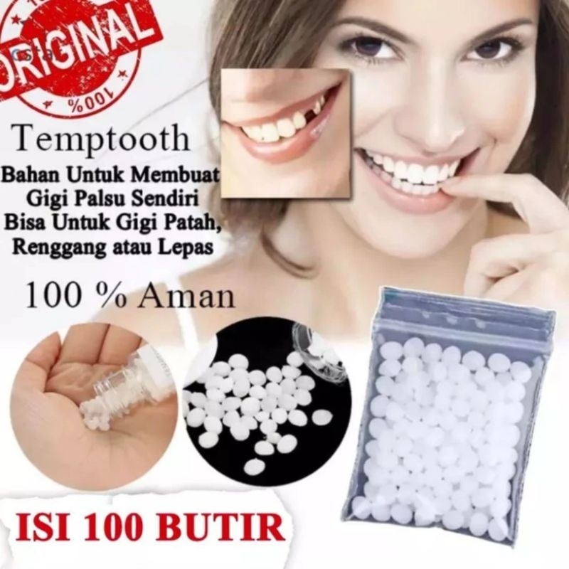 ASLI TEMPTOOTH TEMPORARY TOOTH Gel Keras Gigi Palsu Lem Tambal Gigi Serbaguna
