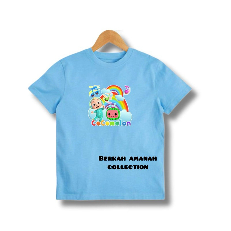 baju anak cewek cowok cocomelon/ kaos anak cocomelon/ atasan anak motif kartun cocomelon/ kaos anak 