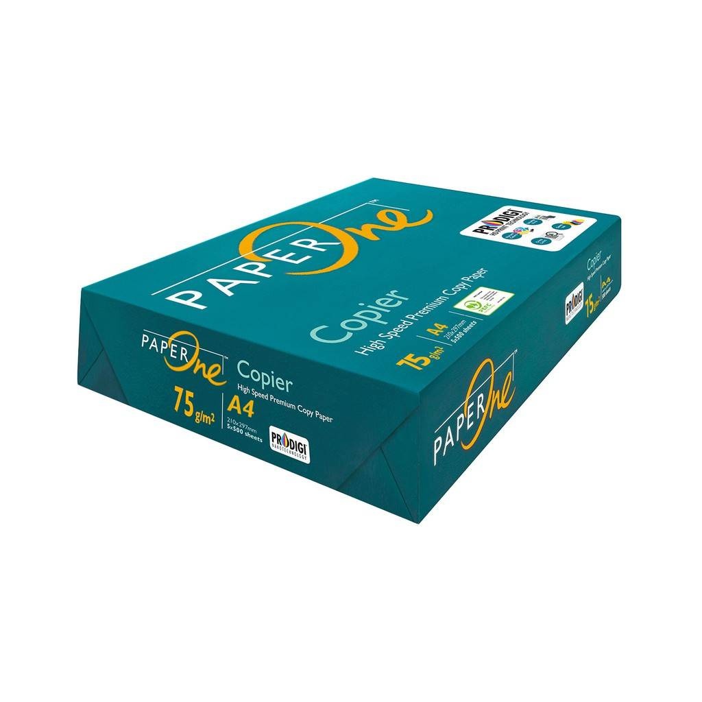 

PaperOne Kertas A4 75gr Copier 1 Rim (500 Lembar) Kertas HVS A4 Kertas Fotocopy RB9