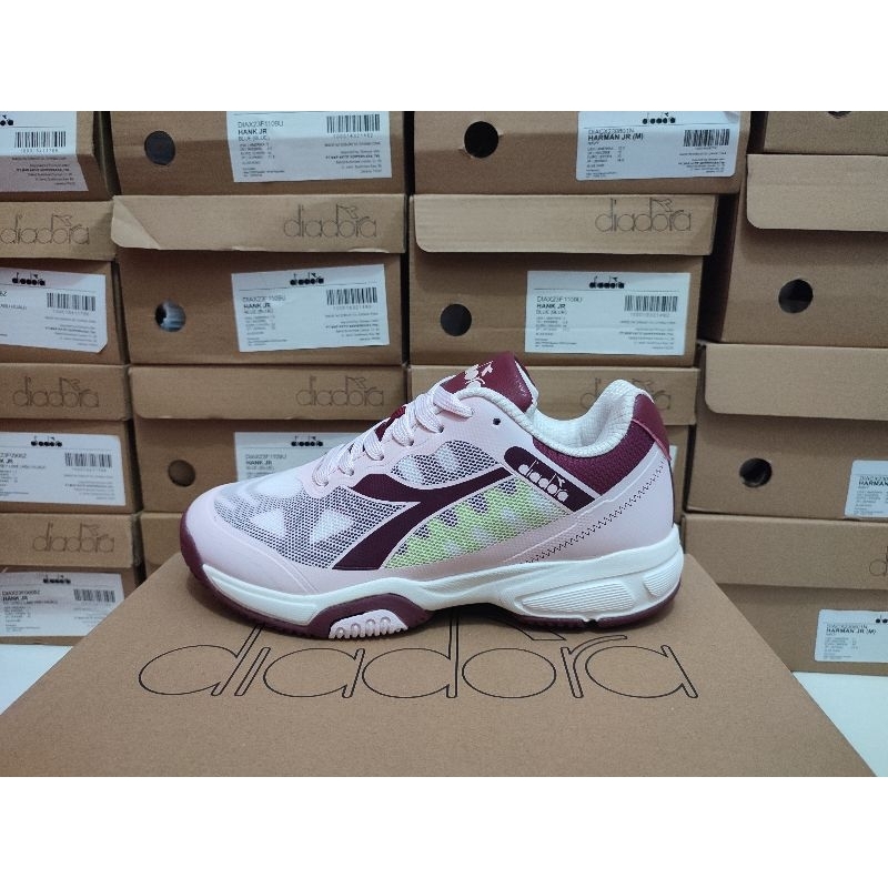 Sepatu Diadora Hoshi Original Wanita - Pink/White