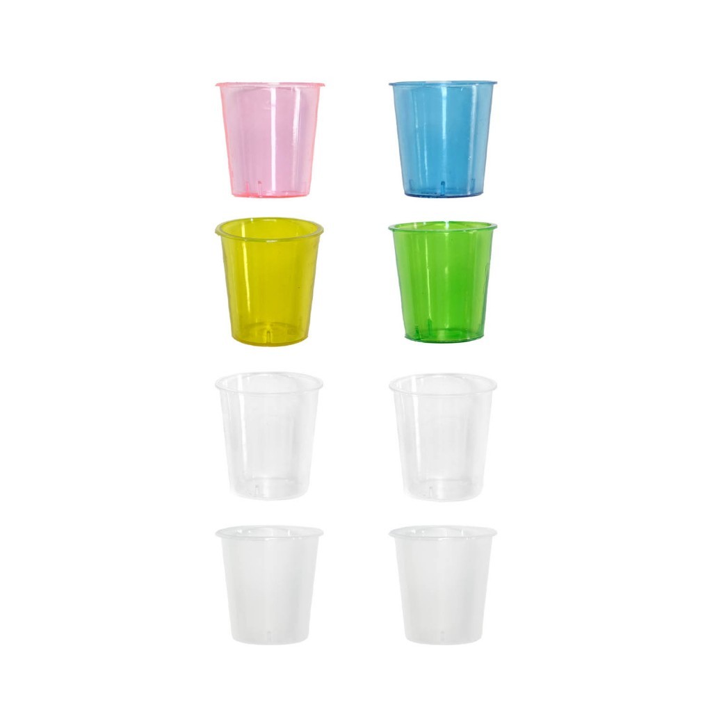 Gelas Sloki Plastik / Shot Glass / Tempat Obat / Sloki Plastik
