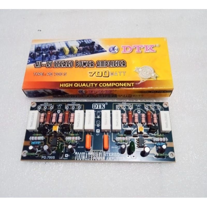 HI-FI Stereo Driver Power Amplifier 700 WATT DTK PD 700 S