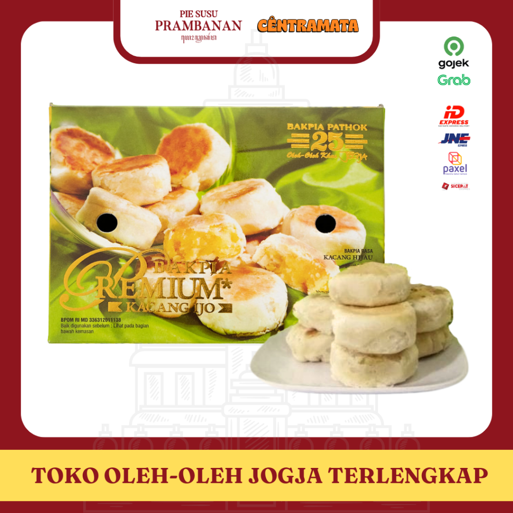 

Bakpia Pathok 25 Premium - Isi 15pcs | Oleh-Oleh khas Jogja