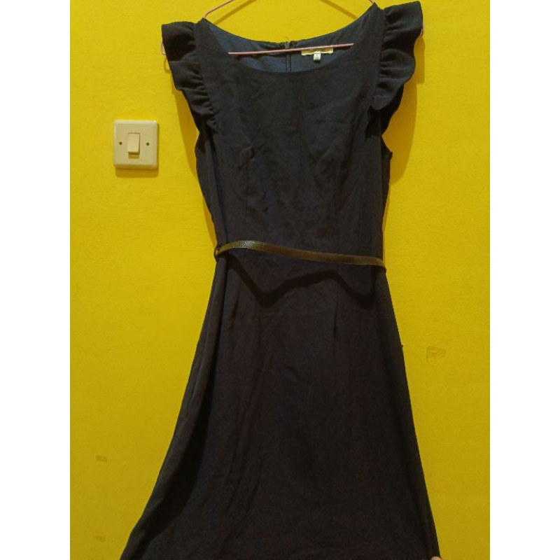 preloved dress pesta wedding kondangan short dress navy gaun masih bagus blh nego