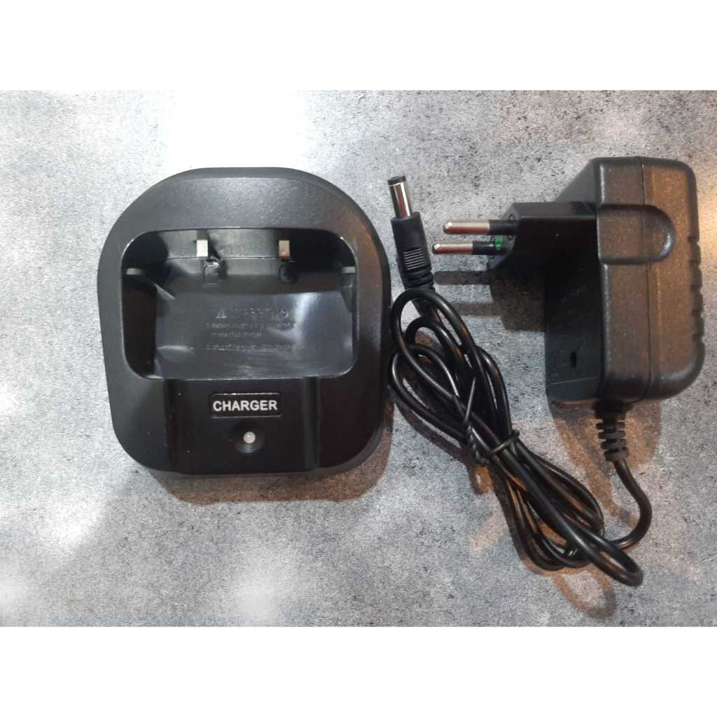 Charger HT Baofeng UVB2 Plus Dock Charger + Adapter HT Baofeng UVB2 PLUS
