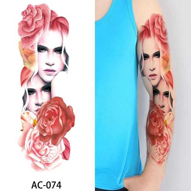 Tato Temporer Tattoo Tatto Temporary Full Lengan Tangan Besar Tahan Air Sementara Anti Air Seri AC-0