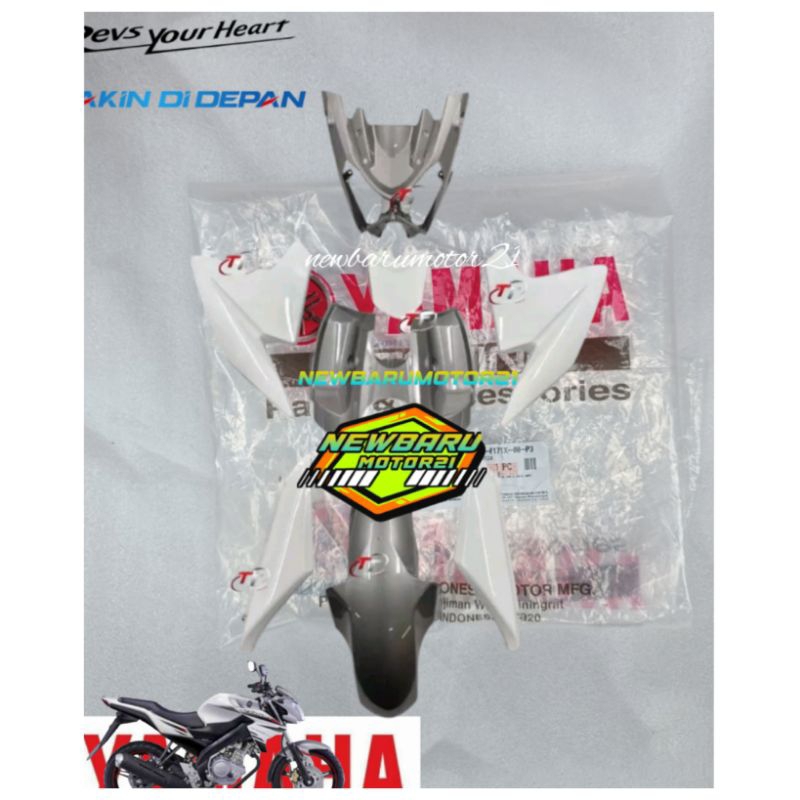 Cover body halus full set Yamaha Vixion NVL 2013-2014 Putih Original