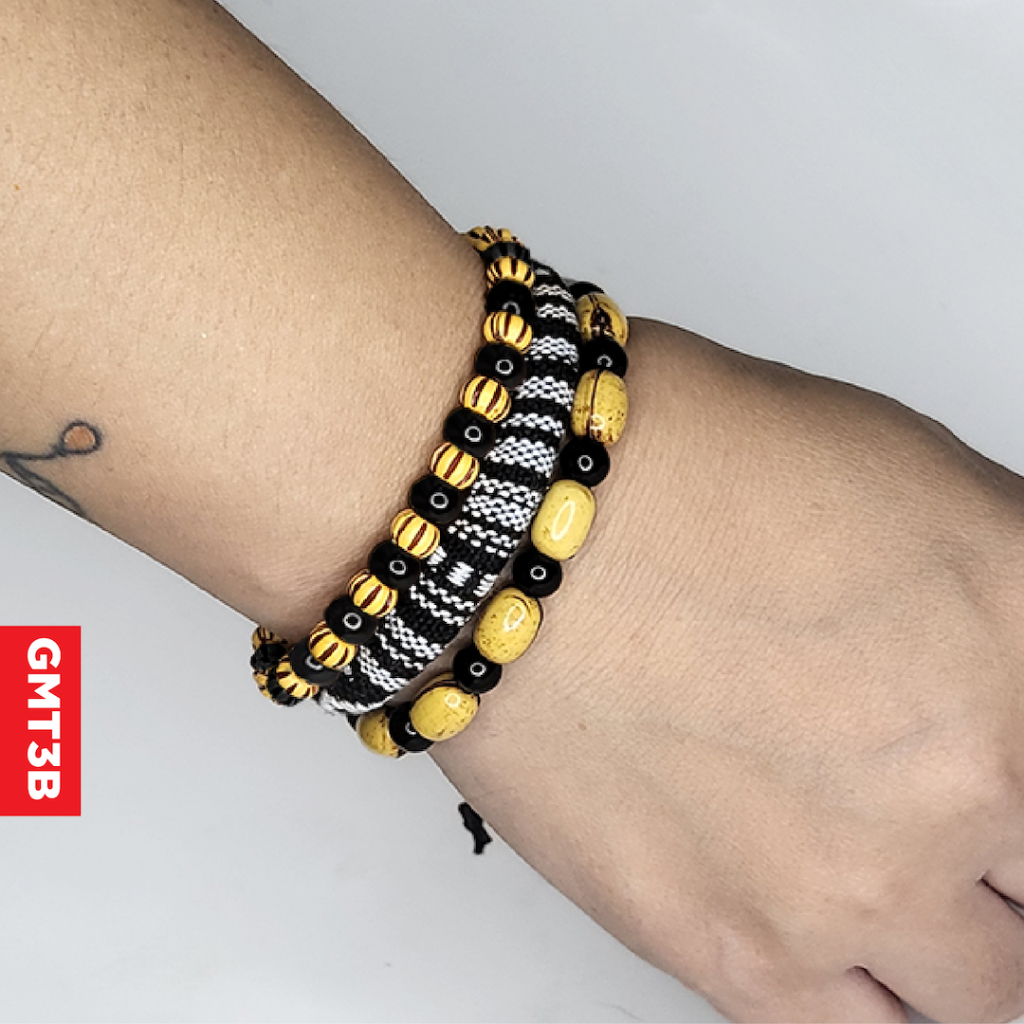 GMT3B Gelang Multilayer Set isi 3 pcs - Gelang Etnik, Vintage, Retro Style - Gelang Pria Wanita