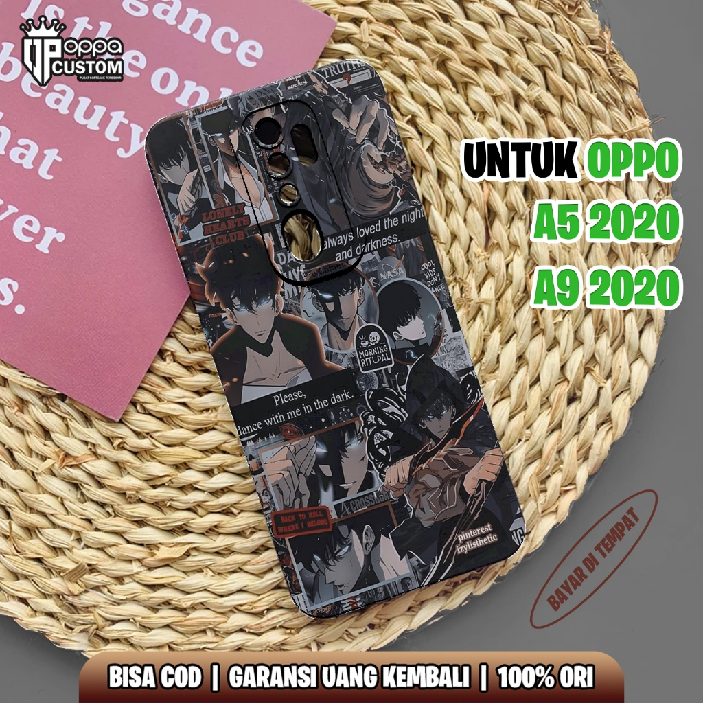Case Oppo A9 2020 / A5 2020 - Casing Hp OPPO A9 2020 / A5 2020 ( SOLO LEVELING ) Case Hp - Casing Hp - Softcase HP - Softcase Kaca -
