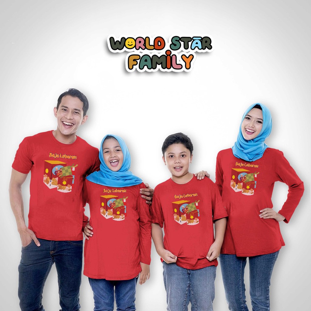 WSF KAOS LEBARAN KELUARGA KAOS IDUL FITRI COUPLE KAOS COUPLE KELUARGA KAOS Baju Kaos Atasan Couple K