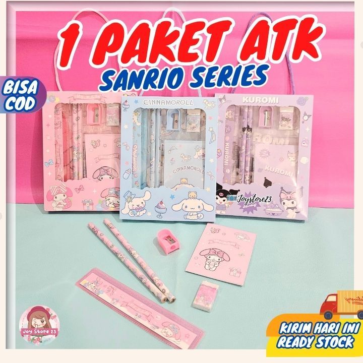 

Stationery Mini Set Alat Tulis Sekolah Karakter Sanrio/Alat Tulis Anak Sanrio/Pensil Sanrio