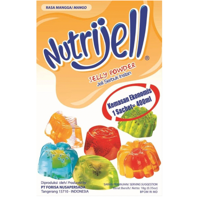 

Nutrijell Jelly instan Mangga 1 Kotak Isi 12 Sachet - 10 gr