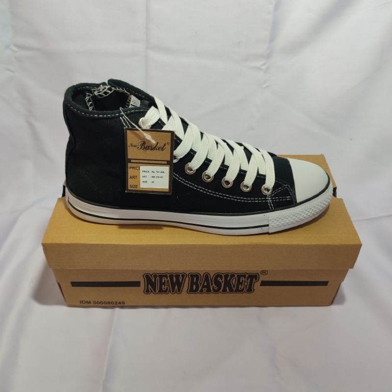 Sepatu Sekolah New Basket HC tinggi resleting