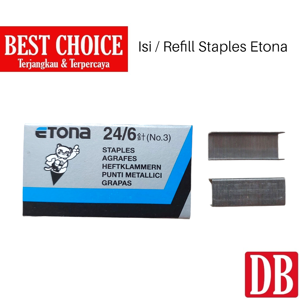 

Refill / Isi Staples Etona Besar No.3-1M (24/6) (1pcs)