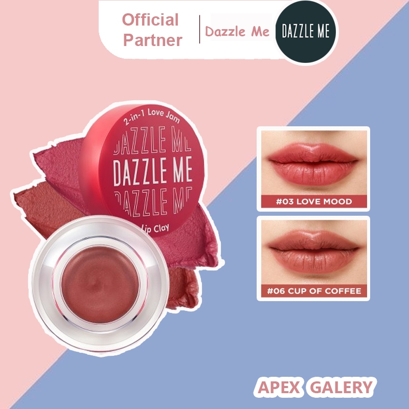 Dazzle me lipstic blush 2-in-1 Love Jam Lip Clay | BPOM lipstik blush multifungsi ala korea