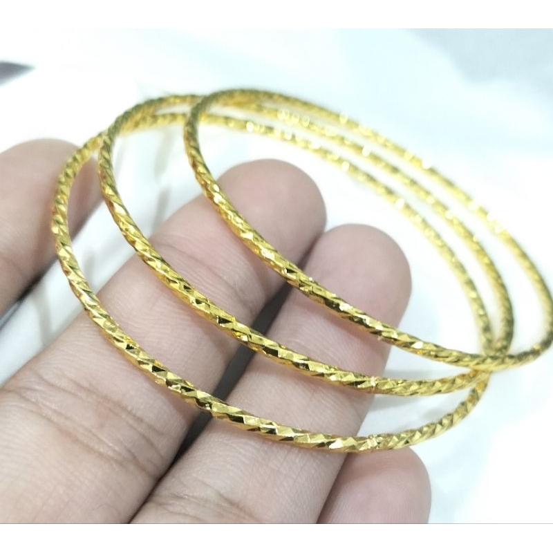 Gelang keroncong xuping isi 3pcs warna24k