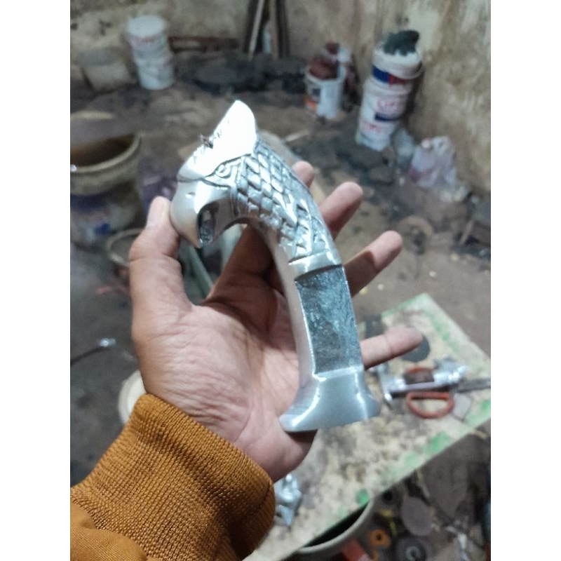 handle gagang gollok duralium motif garuda