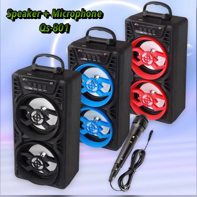 Speaker Bluetooth Tipe 801 Free Mic