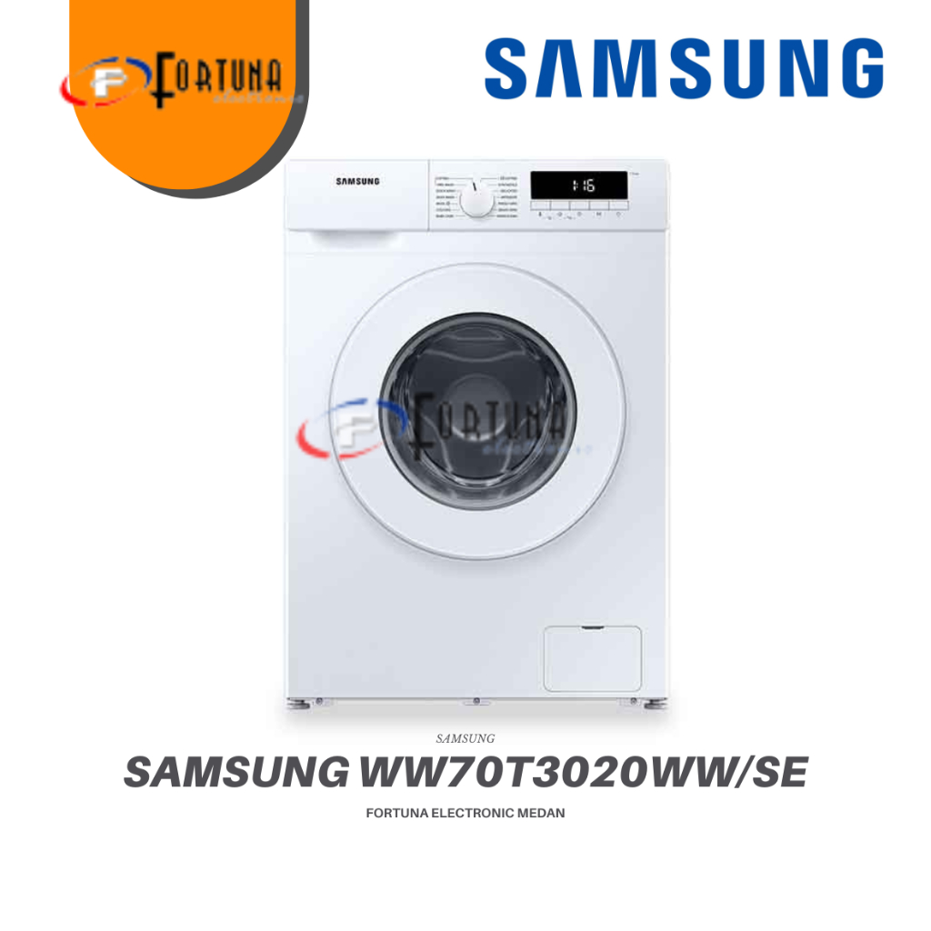 MESIN CUCI FRONT LOADING SAMSUNG WW70T3020WWSE MESIN CUCI FRONT LOAD 7KG WITH QUICK WASH - GARANSI R