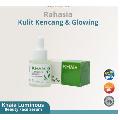 Khaia Luminous Beauty Face Serum Perawatan Memperkuat Skin Barrier dengan Meregenerasi Sel Kulit den