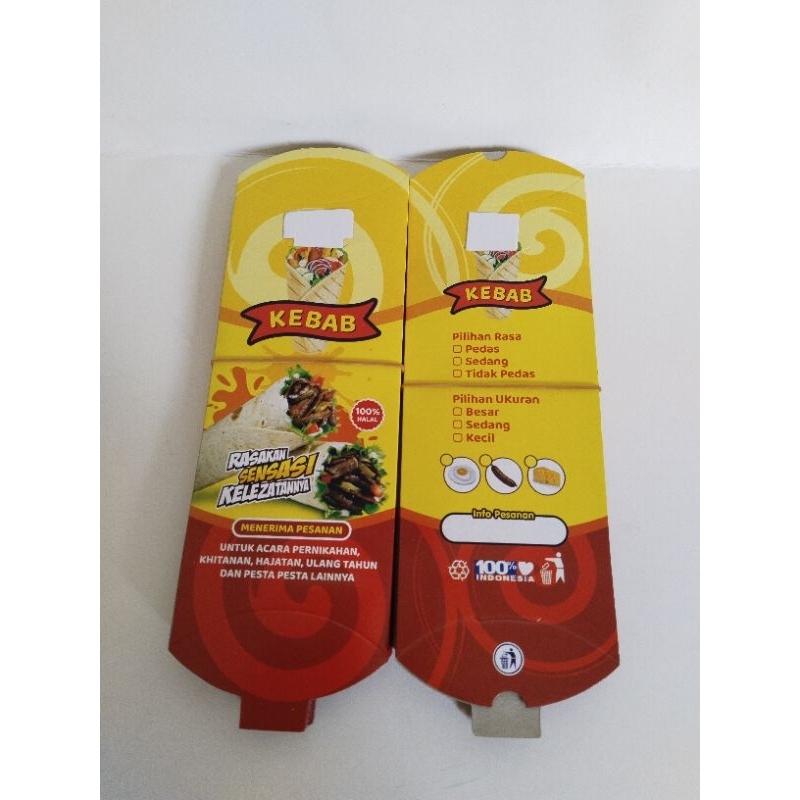 

[bisa COD]DUS KEBAB|BOX KEBAB|BUNGKUS KEBAB isi 70pcs