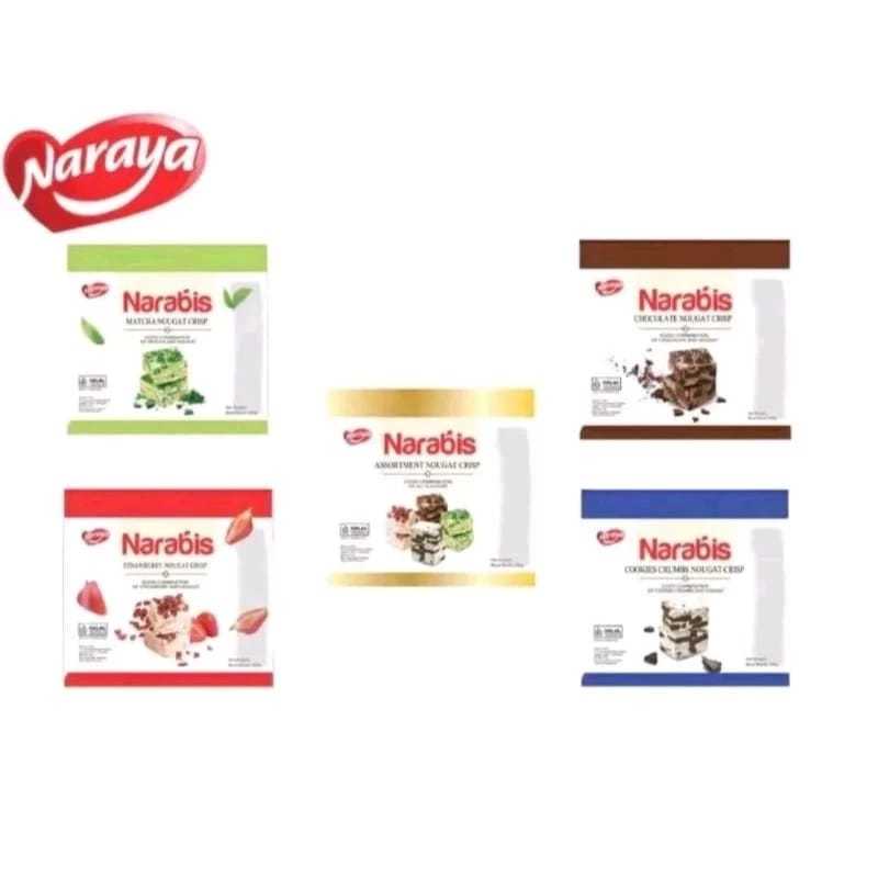 

NARAYA NARABIS ASSORTMENT NOUGAT CRISP / Aneka Nougat dengan Kukis 200g