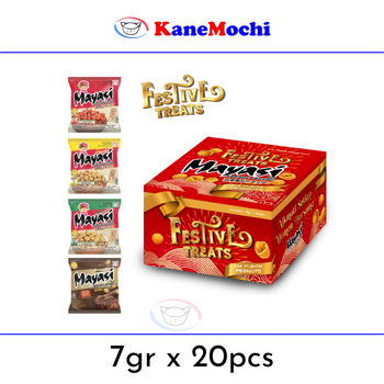 

Mayasi Festive Treats Mix Flavor Peanuts 7gr x 20pcs