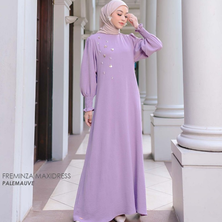 Mayoutfit Freminza Maxidress | Baju Lebaran Dress Gamis Payet Series Exclusive-6