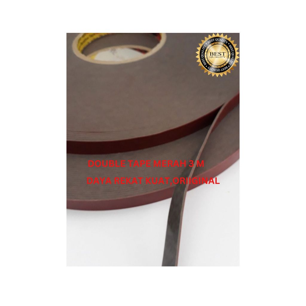 

Double Tape 3M Original Busa Foam Merah 8mm x 33 meter
