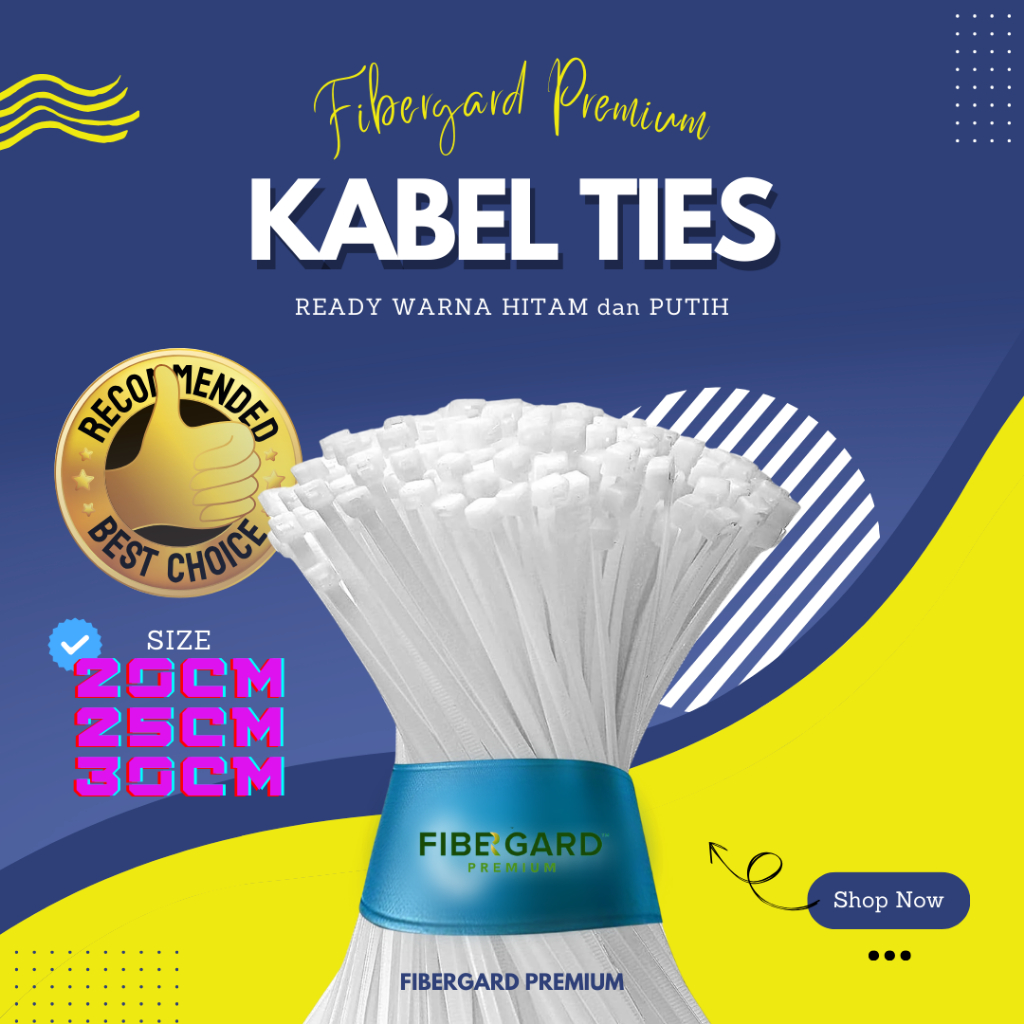 

Kabel Ties untuk Tali Pengikat Fiber - Nylon Cable Tie - High Quality