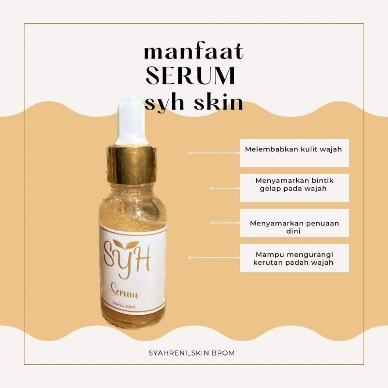 COD BPOM Skincare syh skin eceran serum gold paket lengkap syahreni glowing face serum syr glowing s