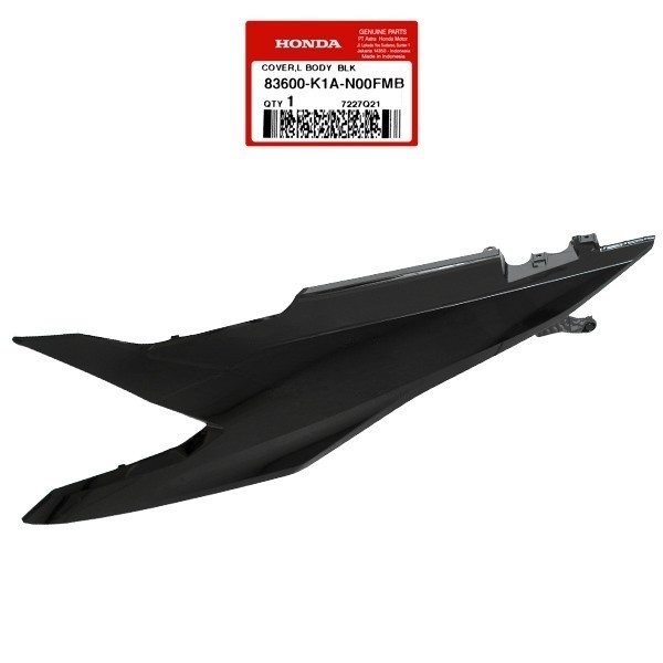 Cover Body Kiri Hitam Metalik – BeAT K1A - 83600K1AN00FMB