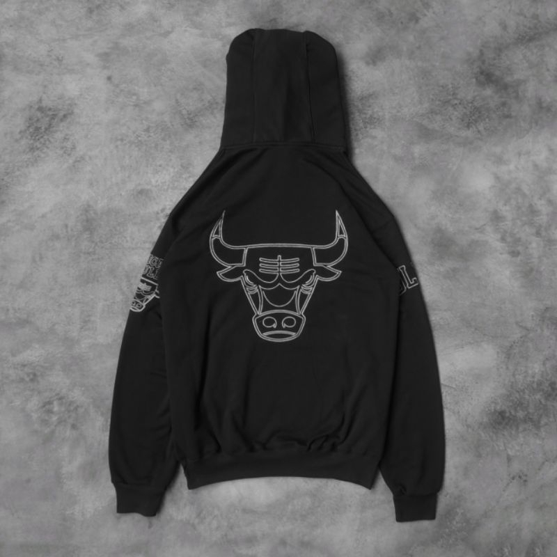 JAKET SWEATER BULS X NBA , FULL TAG DAN BORDIR