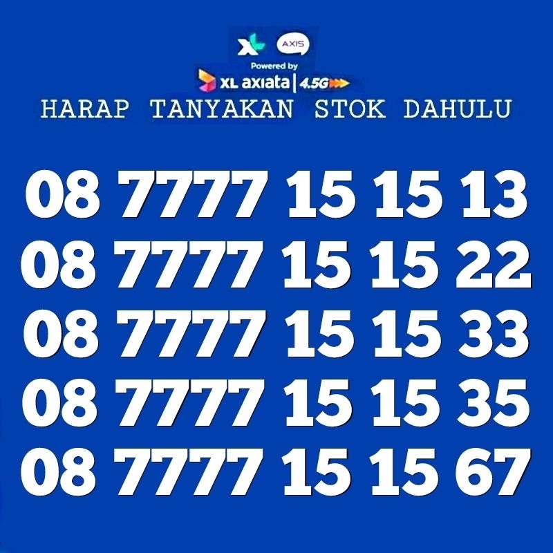 NOMOR CANTIK XL KARTU PERDANA 55