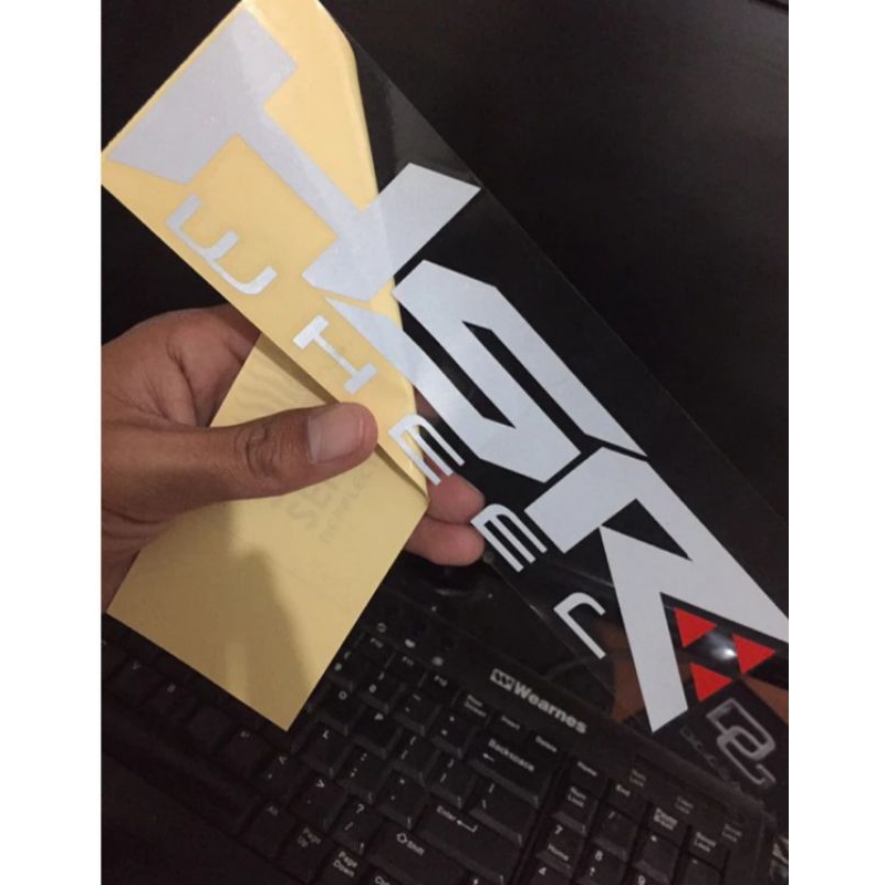 Stiker HSR wheel cutting nyala