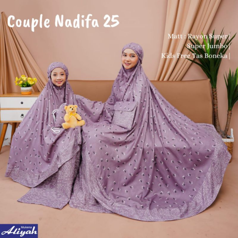 NEW ARRIVAL Mukena Couple Ibu dan Anak Kembaran Nadifa Alesha Original Aliyah Solo Ecer Grosir TERMU