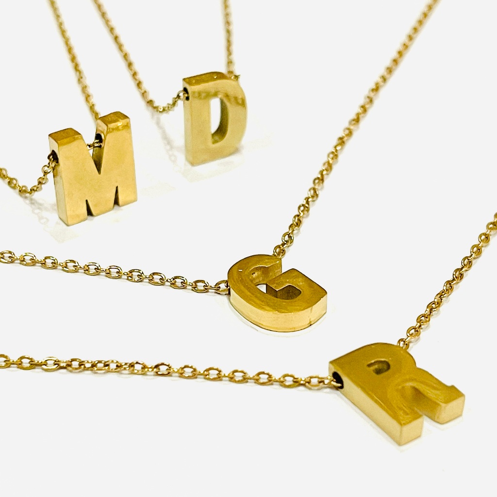 Vajra Jewels - Habibti Initial Necklace