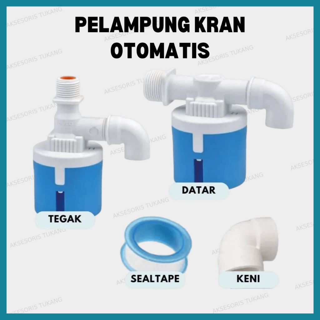 Pelampung Kran Air Otomatis Bak Mandi 1/2 3/4 Inch Sensor Keran Tandon Pelampung Toren