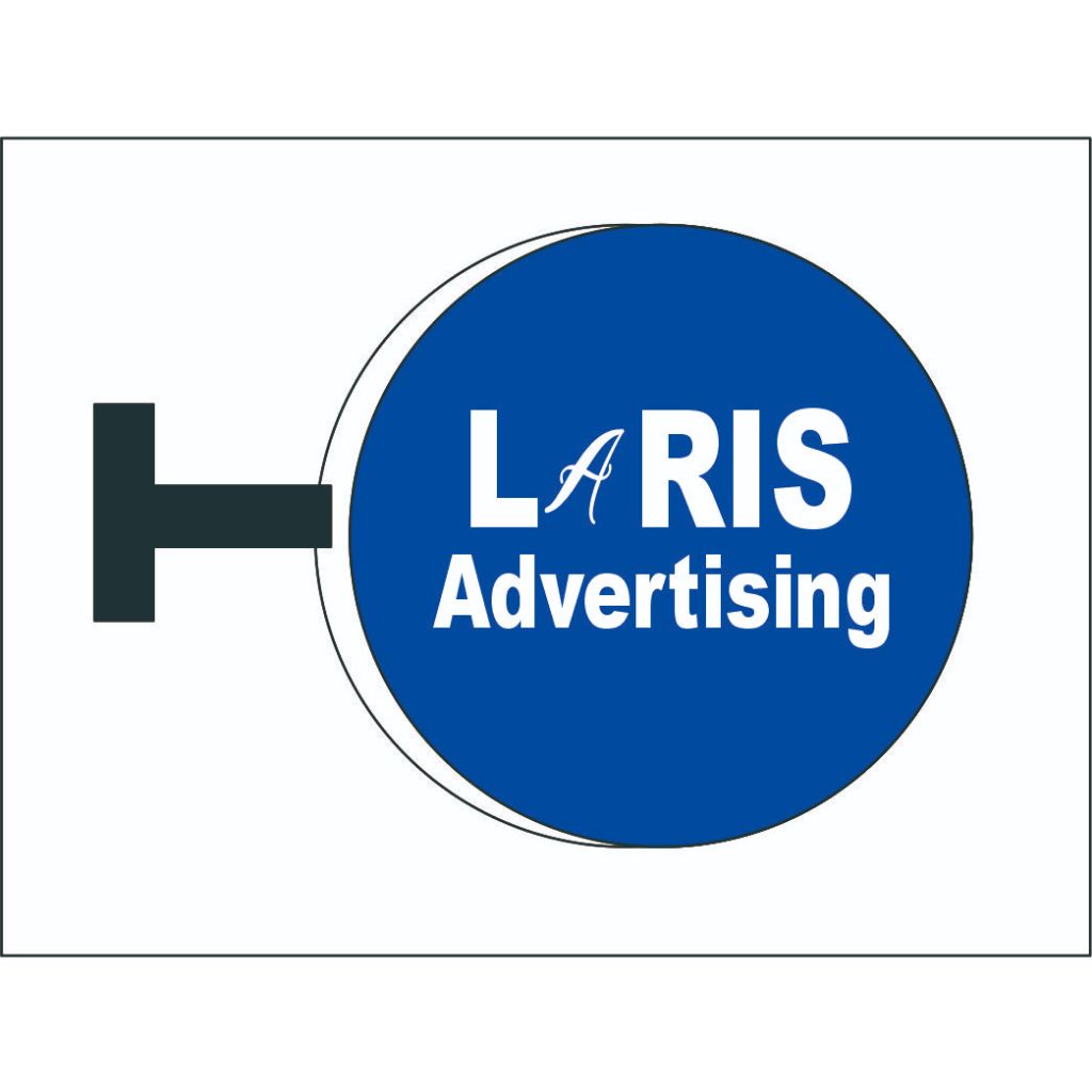 Neon Box Bulat 50cm 2 Sisi