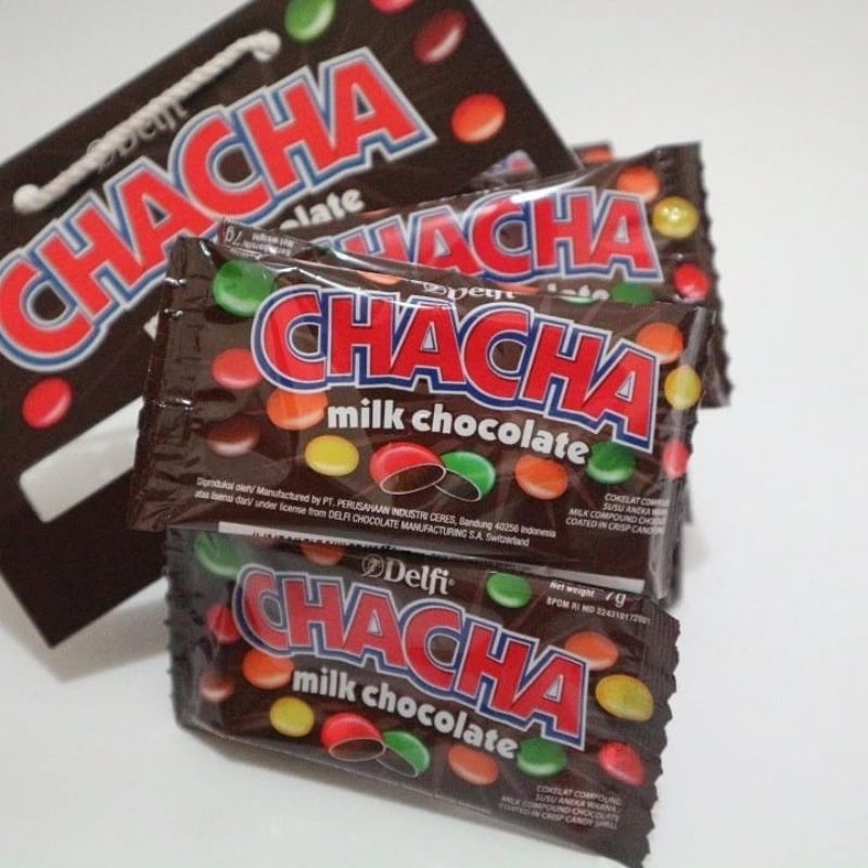 

Delfi Cha-cha milk chocolate / caca coklat / susu / dapat 5pcs / halal / permen warna warni