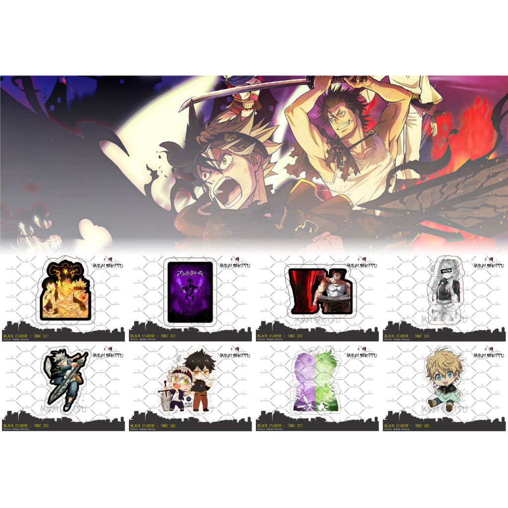 

NEW Sticker Cutting\ Stiker Cutting Anime Black Clover 2