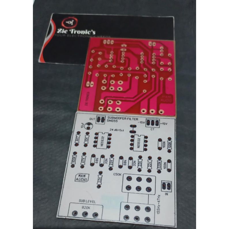 PCB SUBWOOFER FILTER SWG55 LPF MAM AUDIO