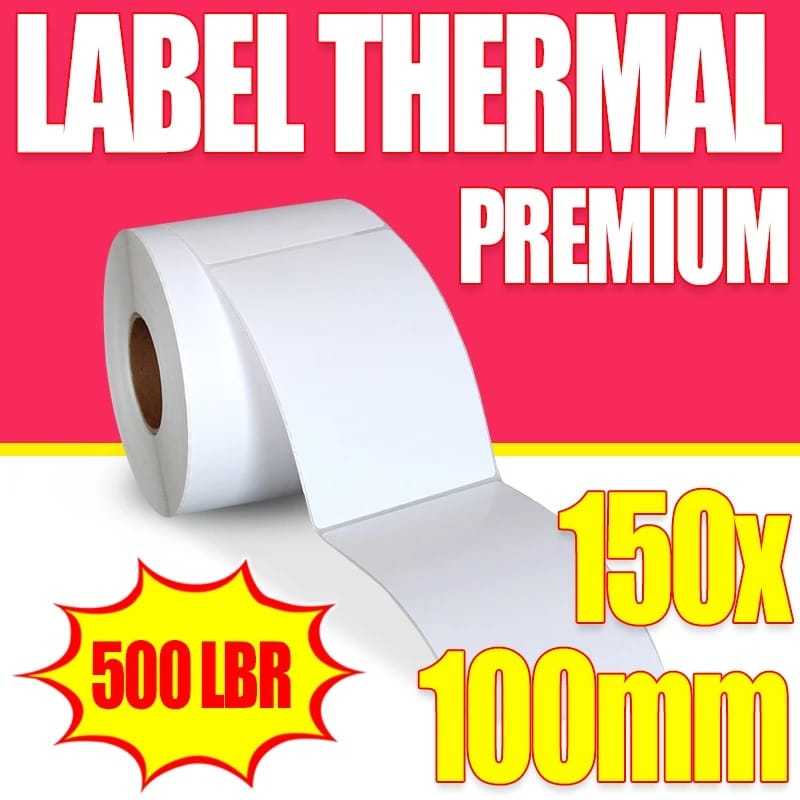

IDS Label Barcode 100 x 150 / Kertas Sticker Thermal Resi 100x150mm Isi 500 pcs Premium Spec