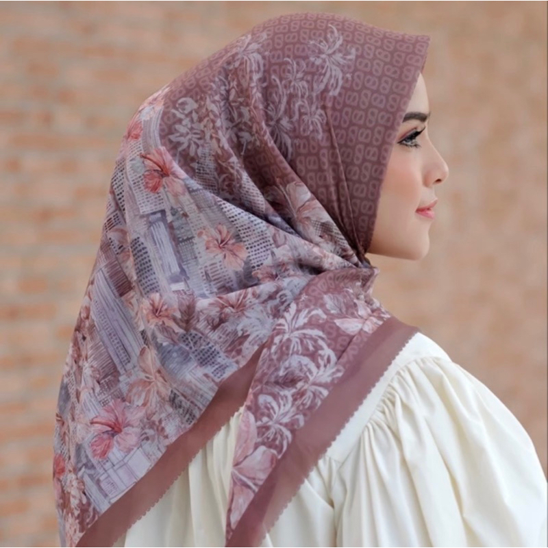 [Pilih JNT] Buttonscarves Malaya Brown Sale New With Tag