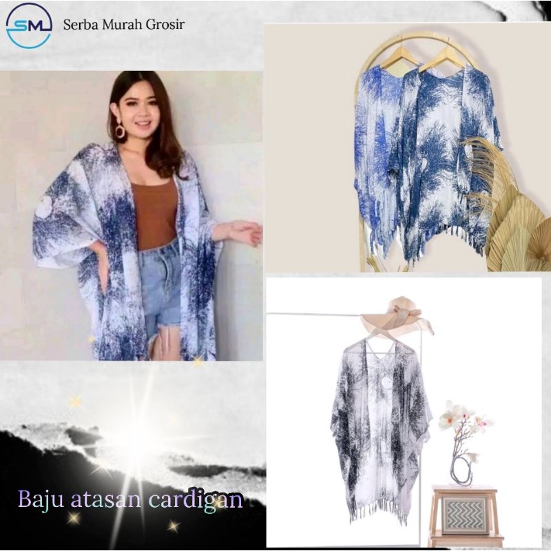 Baju pantai/baju bali/baju atasan/jaket/sweeter/baju santai/gardigan rumbai