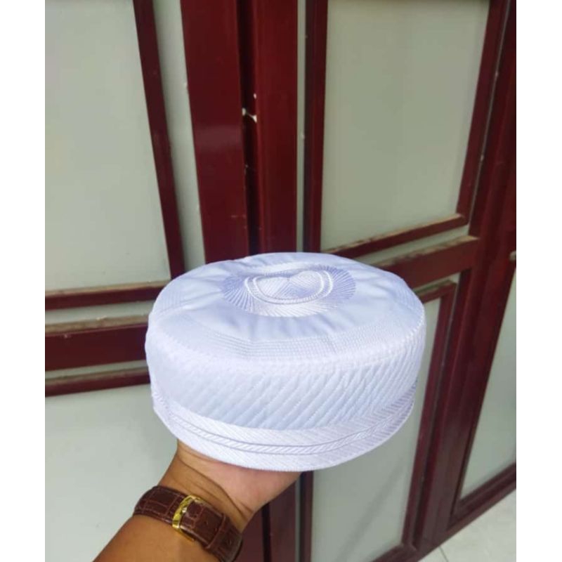 peci kopiah Madinah putih polos model bangladesh