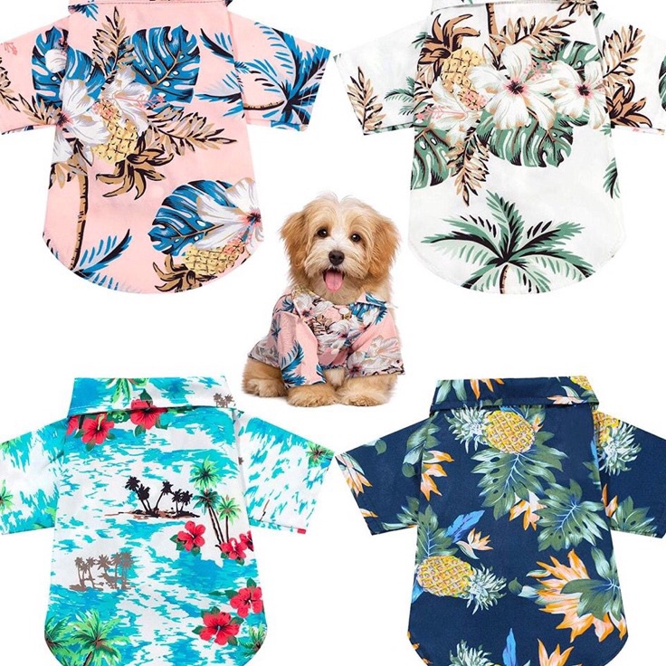 FG2 Kemeja Pantai Hewan DA5663 Kemeja Hawaii anjing kemeja Hawai kucing kemeja hawai monyet