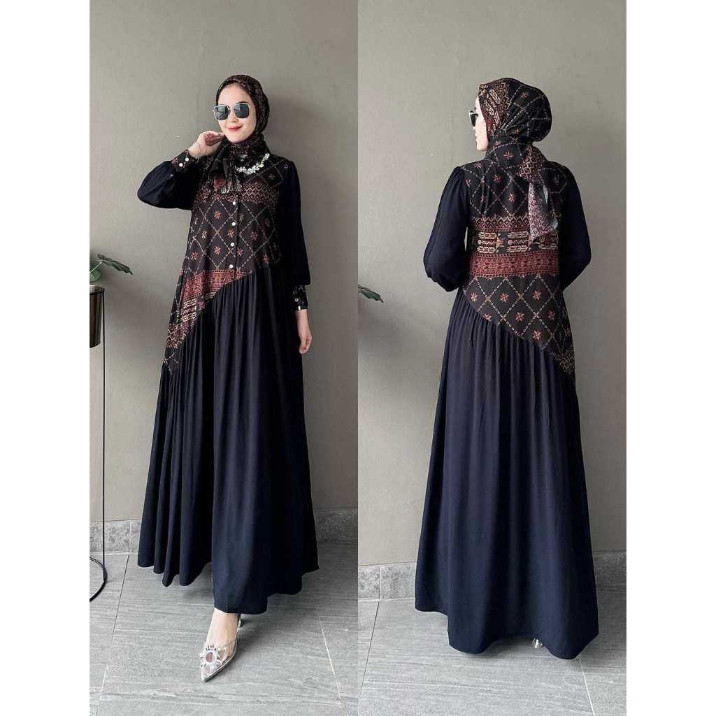 DRESS GAMIS GAYATRI SET HIJAB