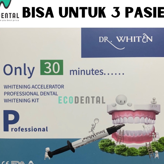 Terbaik Dental Bahan Bleaching Gigi Dr Whiten Teeth Whitening